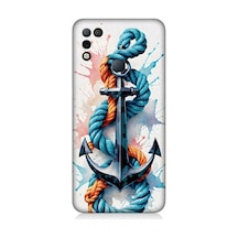 İnfinix Hot 10 Play Uyumlu Gemi Çapası Desenli Silikon Kılıf