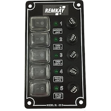 Tekne Sigorta Paneli, Karavan Sigorta Paneli, Switch Panel, 5'Li, 80X145Mm