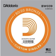 D'addario Acoustic Guitar 80/20 Bronze Single .039 - Bw039 Akusti