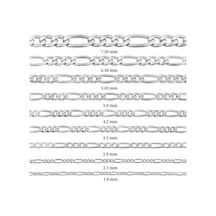 5.65 Mm Gümüş Figaro Zincir - 160 Mikron (510787412)