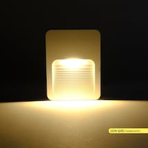 Ack Likia LED Duvar Armatürü 3000K Günışığı 2W Beyaz Kasa Duvar A Beyaz