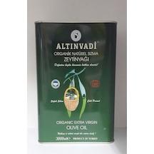 Altın Vadi Organik Naturel Sızma Soğuk Sıkım Zeytinyağı Teneke 3 L
