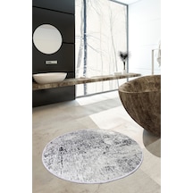 Evıdence Djt Çap 140 Cm Banyo Halısı, Paspas Çok Renkli