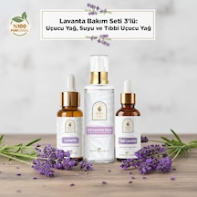 Lavanta Bakım Seti 3 Lü %100 Saf Lavanta Suyu 100 Ml, Lavanta Uçucu Yağı 20 Ml, Lavanta Yağı 10 Ml