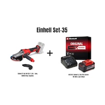 Einhell Set-35 Einhell Tp-ag 18/125 F Li Bl - Solo, Akülü Avuç Taşlama+einhell 5,2 Ah Pxc Starter-kit Akü & Şarj Cihazı