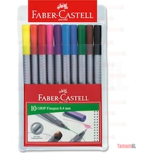 Faber Castell / 10 Renk / Grip Finepen / Renkli Tükenmez Kalem