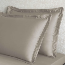 Linens X Tencel Lyocell 2'li Volanlı Yastık Kılıfı Seti Vizon