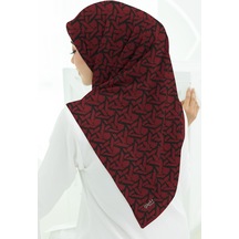 İpekal Soft Pamuk Eşarp-90 X 90 -06100 Siyah-Kırmızı
