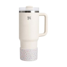 Konfetti Glitter Silikon Tumbler Alt Koruyucu, 30oz/40oz Quencher İle Uyumlu Bardak Tabanı Boot Aksesuar 124-Pembe