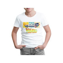 Back To The Future 1955-1985-2015 Beyaz Çocuk Tshirt