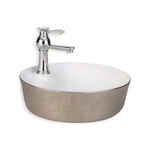 Eva Banyo Lena E-5001G Tezgah Üstü Porselen Lavabo