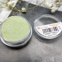 Simli Yeşil Rengi Akrilik Toz 305 5 Gr - Parlak Protez Tırnak Ve Nail Art İçin Profesyonel Akrilik Pudra Fıstık Yeşili