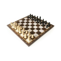 Star Polyester Kaplama Sedef Satranç Takımı 54x54 Cm