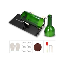 Ayarlanabilir Cam Şişe Kesici - Siyah