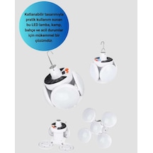 Katlanabilir 5 Taraflı Led Lamba Usb Ve Solar Şarjlı Diğer