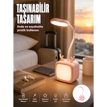 Modern Tasarımlı Şarj Edilebilir Led Gece Lambası Çok Renkli