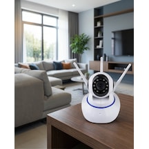 Akıllı Ip Kamera 3.0mp Full Hd Gece Görüşlü Hareket Sensörlü