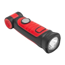 Ayarlanabilir Mıknatıslı Led+cob Işık Çok Fonksiyonlu Pilli 3 Aaa El Feneri