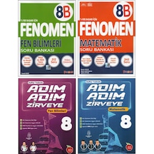 Fenomen 8. Sınıf 8b Fen B.+8b Matematik + Newton Adım Adım Zirveye Fen B.+ Matematik 4 Kitap