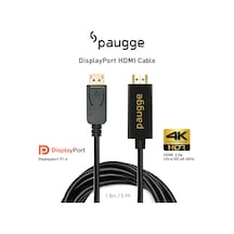 Paugge 4K 60Hz Hdr Hdcp 2.2 Destekli Displayport To Hdmi Kablo