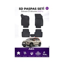 Citroen C3 Aircross 2017+ Araca Özel Havuzlu "karbon" Paspas Takı