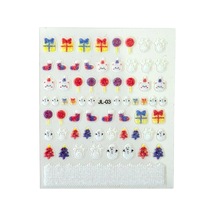No.3 - 3d Tasarım Yapışkan Tırnak Sticker Tırnak Dövmesi Nail Art