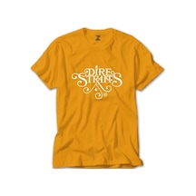 Dire Straits Logo Sarı Tişört-Sarı