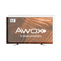 Awox Uyumlu A204300S TV EKRAN KORUYUCU - Awox Uyumlu 43" inç  Ekran Tv Koruma P