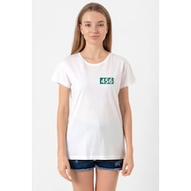 Squid Game Player 456 Beyaz Kadın Bisikletyaka Tshirt 001