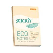 Hopax Stıckn Yapışkanlı Not Kağıdı 100 Yp 76x51 Eco Patel Sarı He21741