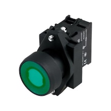 Siemens 3sb6116-0db40-1ba0 Buton Komple Işıklı Yaylı 230v Ac Plastik Yeşil 1no