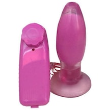 Erofoni Yeni Nesil Titreşimli 10 CM Anal Gevşetici Alıştırıcı Plug Pink Vibratör