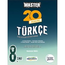 8 Sınıf Master Türkçe 20 Deneme Okyanus Yayınları