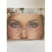 Face Gems Yüz Süsleme Taşı Vücut Kristali Model 27 Beyaz