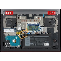Dell İnspiron 15 Gaming 15-7566 15-7567 Notebook Fanı Cpu, Gpu Set 0147dx 0nww0w