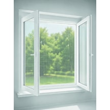 İki Kanatlı Açılır Pencereler İçin Çift Kanatlı Sineklik