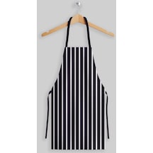 Ays Home Büyük Ebat Lacivert Çizgili Şef Aşçı Mutfak Önlüğü 65 Cm X 85 Cm