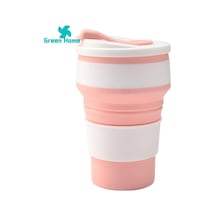 Green Home Katlanır Bardak Büyük Kapasiteli Çok Fonksiyonlu Kapaklı Katlanır Su Bardağı