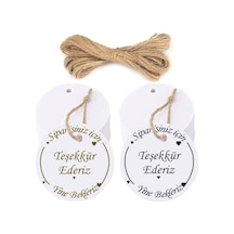 100 Adet Yuvarlak Kart Etiket Siparişiniz İçin Teşekkür Ederiz