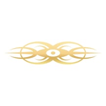 Göz Tribal Sticker 17x17 Cm Gold