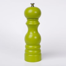 Fıstık Yeşili Ahşap Tuz Ve Karabiber El Değirmeni Öğütücü Grinder 18 Cm Fıstık Yeşili