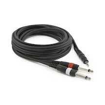 Bolsat 3.5 Erkek-2x Gitar 5 Mt Ses Kablosu