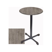 Bistro Masa Halley - Werzalit, Wermodin Ve Allzalit Tabla 70 Cm Çap - Kahve Oxid Çok Renkli