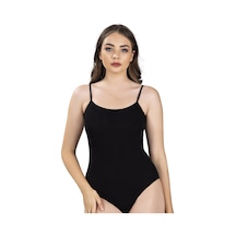 Jiber Kadın Ip Askılı Kancalı Likralı Body 502 - 6 Adet-siyah-l Çok Renkli