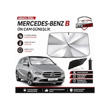 Mercedes B Şemsiye Tip Ön Cam Güneşliği Katlanabilir Uv Korumalı Araç Cam Güneşlik