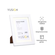 Vusıgn Vs650 Mdf Fotoğraf Çerçevesi 10x15 Cm Ahşap Rengi Masaüstü Ve Duvar Askılı Çerçeve