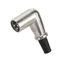 90 Derece 3 Pin XLR Erkek Lehim Tipi Ses Mikrofon Hoparlör Konnek