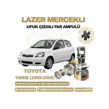 Toyota Yaris 1. Nesil 1999 - 2005 Mercek Led Ufuk Çizgili Far Ampulü Led Şimşek Etkili