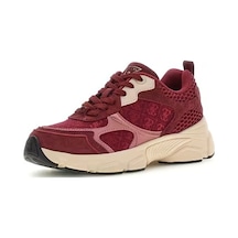 Guess Indye Kadın Deri Karışımlı Sneaker Ayakkabı Fltıd2fab12 Bordo