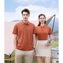 New Performance.arw50169.serintutan-antibakteriyel-yüksek Kalite.düğmeli Polo T.shirt Turuncu